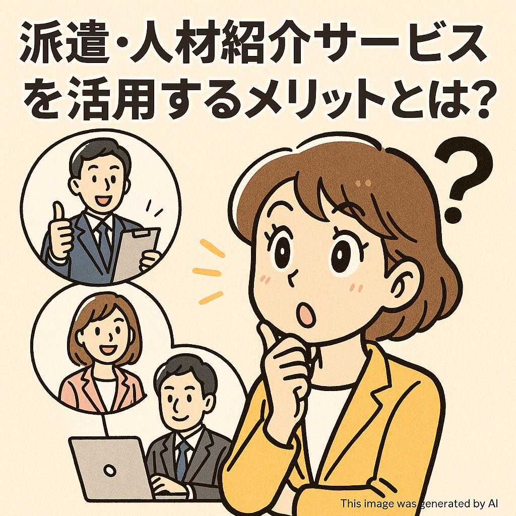 派遣・人材紹介サービスを活用するメリットとは？