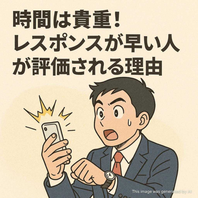 時間は貴重！レスポンスが早い人が評価される理由