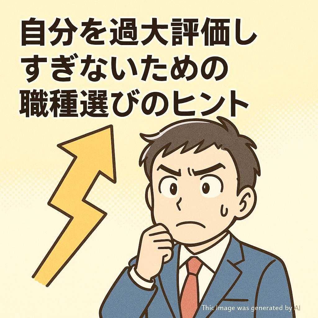 自分を過大評価しすぎないための職種選びのヒント
