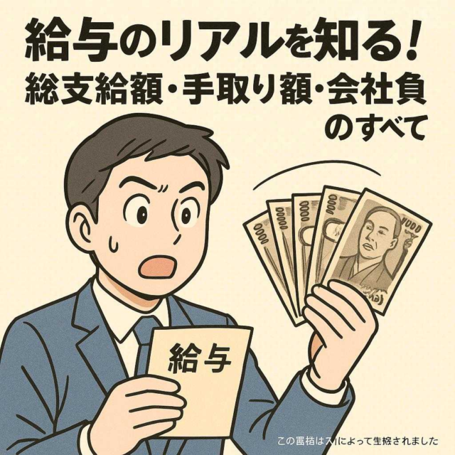 給与のリアルを知る！総支給額・手取り額・会社負担のすべて