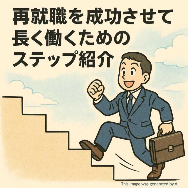 再就職を成功させて長く働くためのステップ紹介