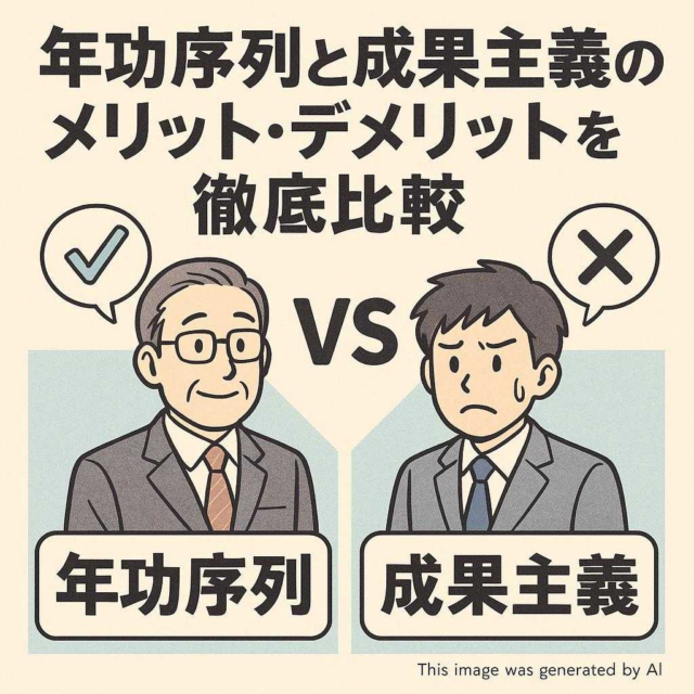 年功序列と成果主義のメリット・デメリットを徹底比較